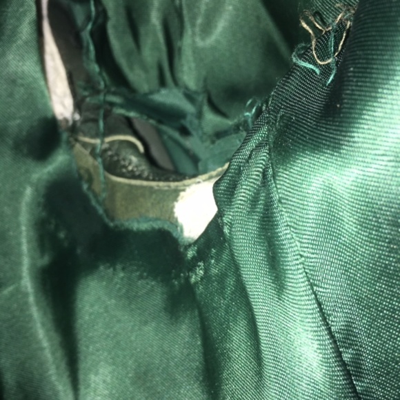 Vintage Green  Suede Leather trench coat - Picture 8 of 8
